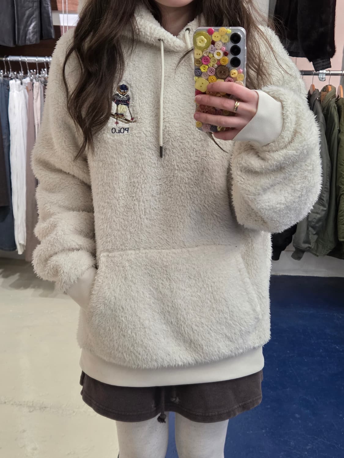 PRL 폴로 랄프로렌 신형 폴로베어 플리스 후드티 상품이미지3