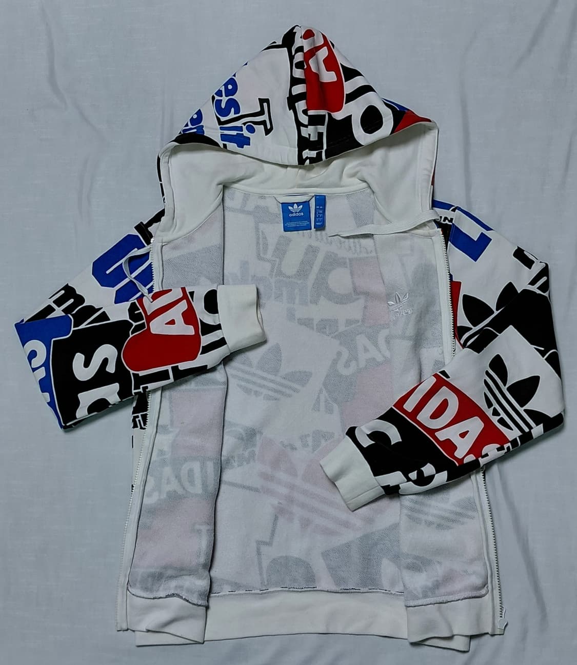 [M] 아디다스 오리지널스 빅로고 그래픽 AOP 풀집 후드티 상품이미지4