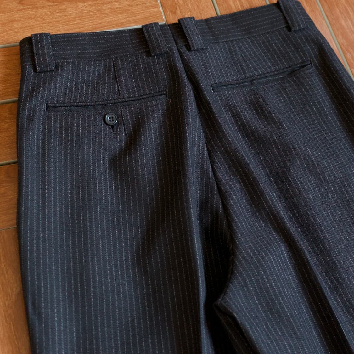 Vintage striped two-tuck wool trouser 상품이미지5