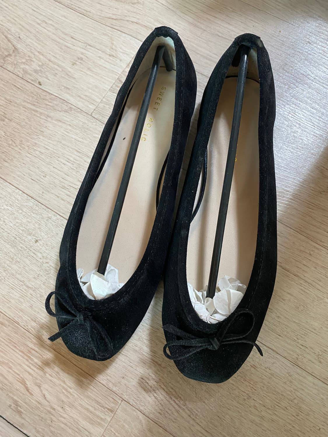 새상품 블랙 펄 플랫슈즈 상품이미지2