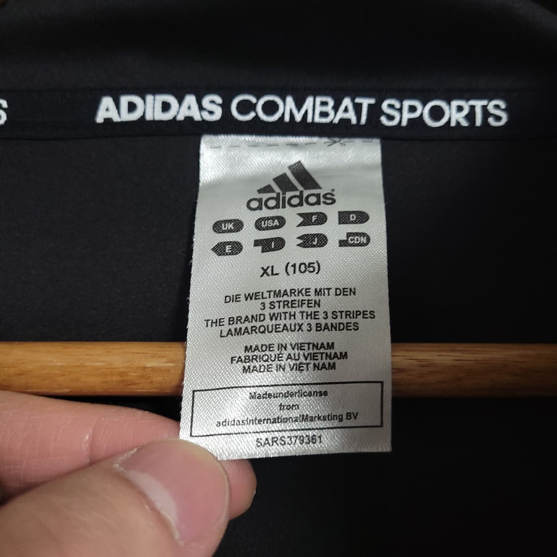 (105) ADIDAS 아디다스 스포츠 블랙 삼선 후드집업 상품이미지2