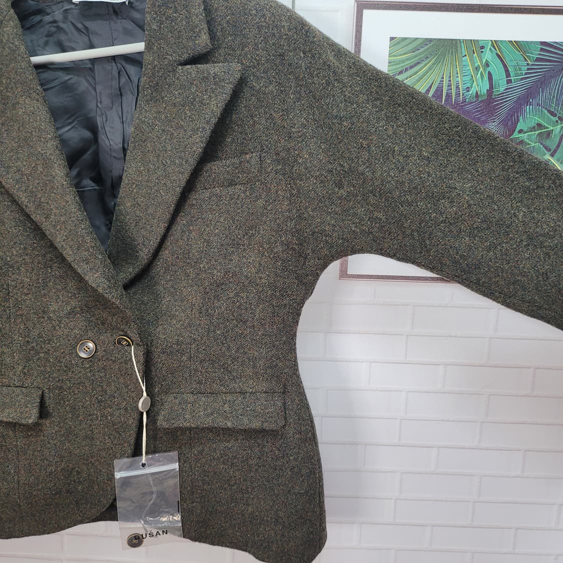 DUSAN 두산 울100% made in Italy 정장 자켓 재킷 M 상품이미지3