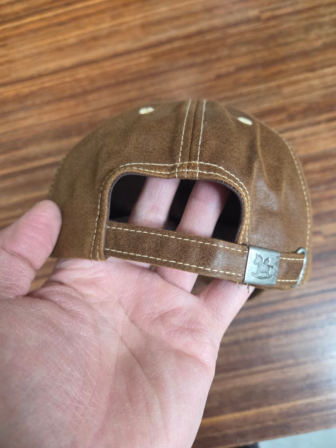 트윈키즈 페이크레더 스티치 항공모자 52cm 상품이미지3