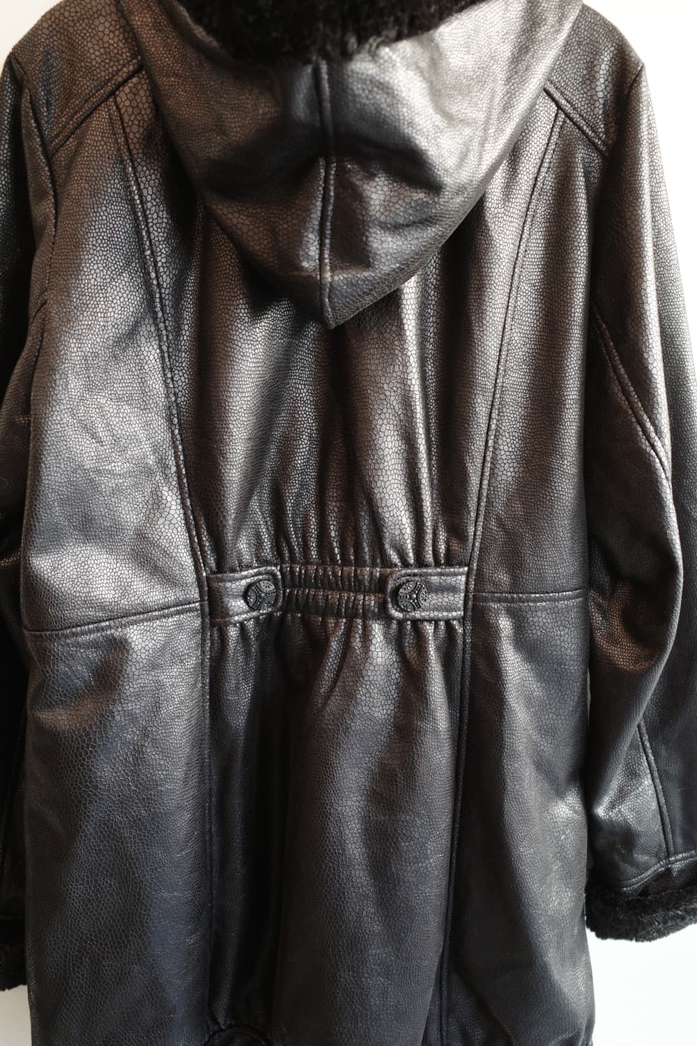 Japan brand 뱀피 패턴 롱코트  상품이미지7