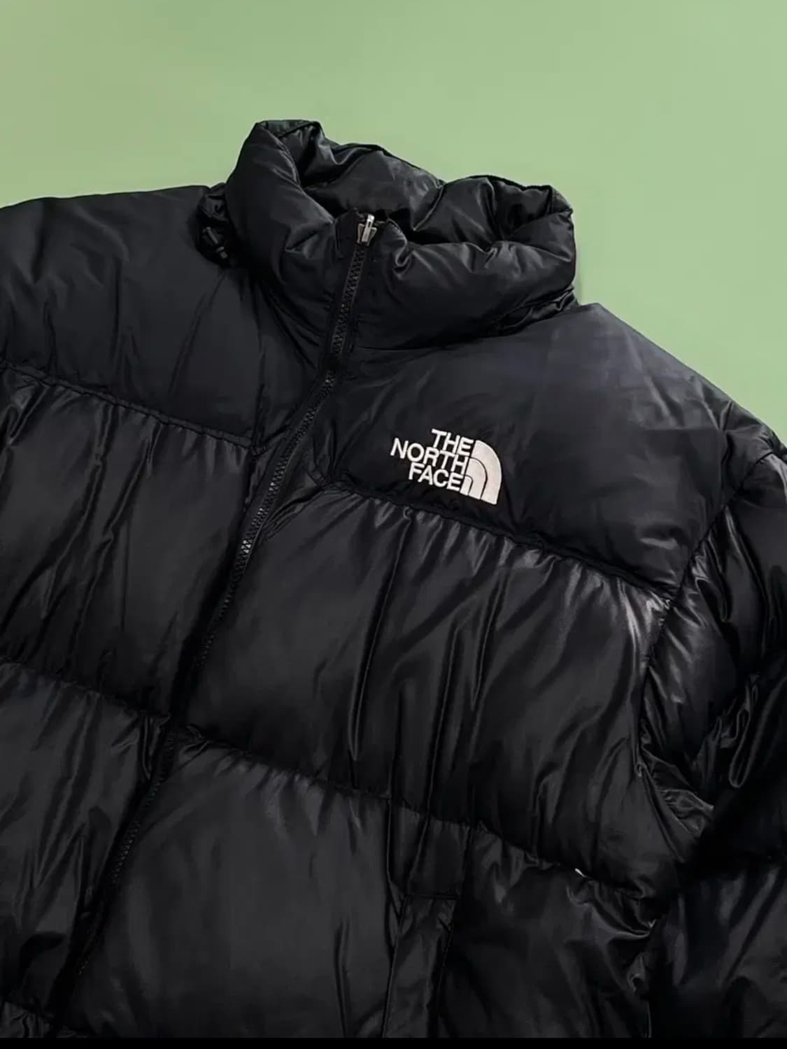 노스페이스 센터로고 700필 구스다운 눕시 패딩 자켓 블랙  상품이미지3