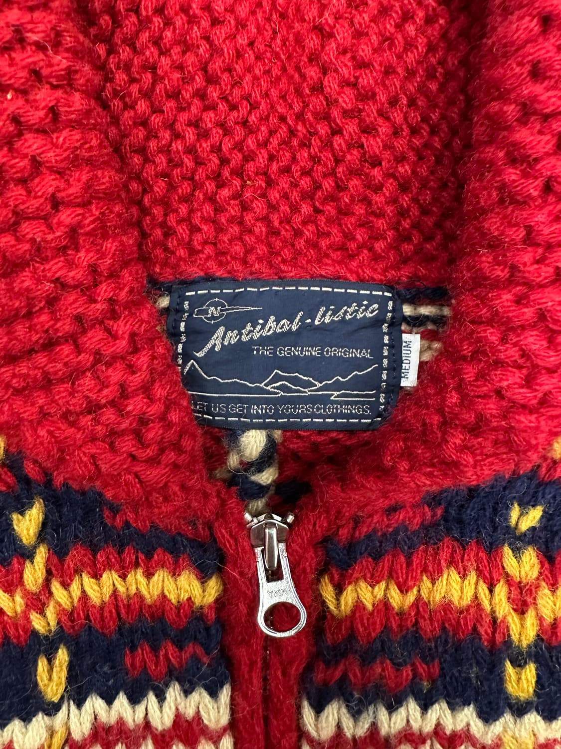 Antiballistc 노르딕 패턴 니트 집업 M 상품이미지3