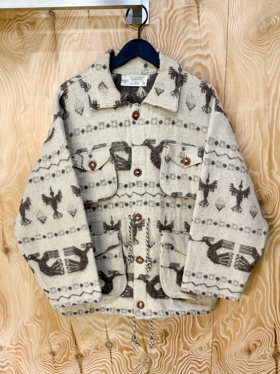 Shaman 오타발로 핸드메이드 아즈텍 울 자켓 상품이미지1