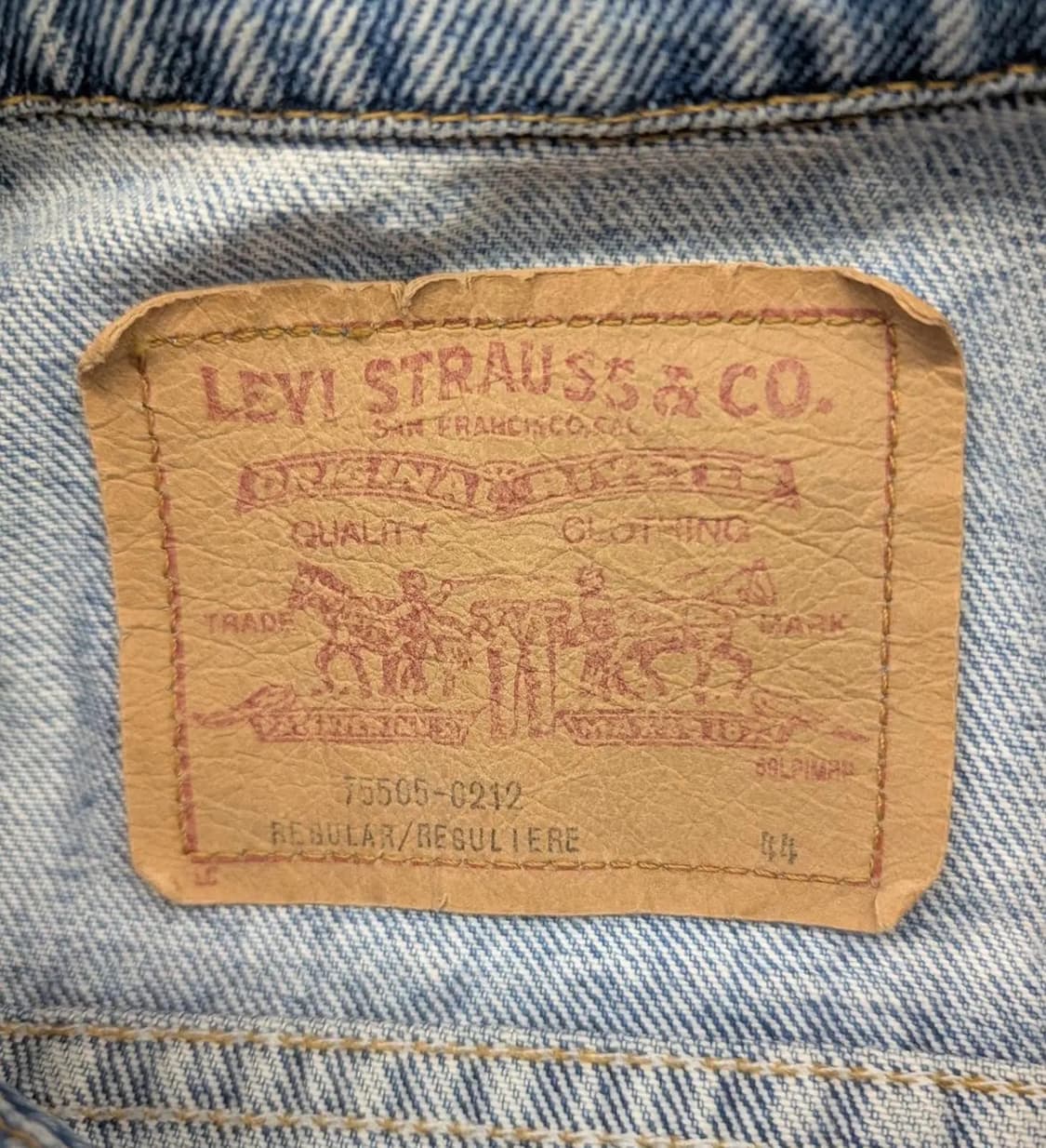 90‘s 빈티지 리바이스 오렌지탭 워시드 자켓 상품이미지4