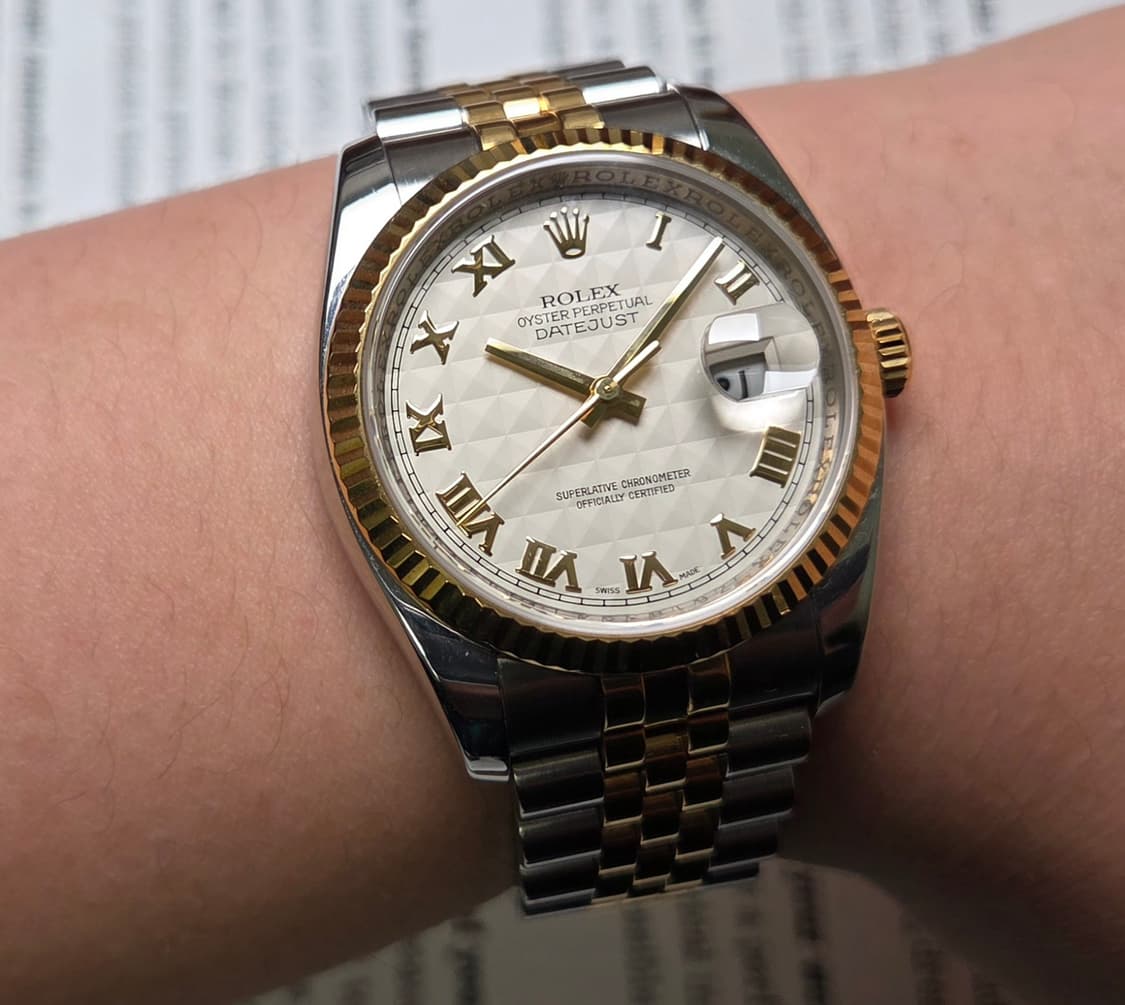 롤렉스 데이저스트 116233 18K콤비 피라미드 로만판 쥬빌리줄 ver 상품이미지10