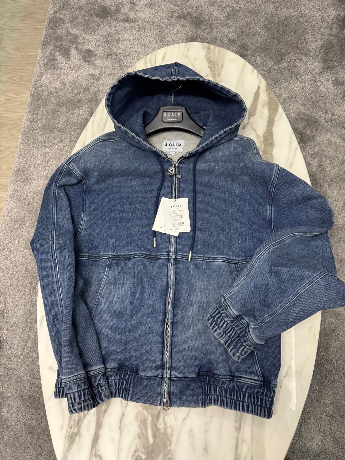 솔리드옴므 23fw 데님 후드 자켓 상품이미지1