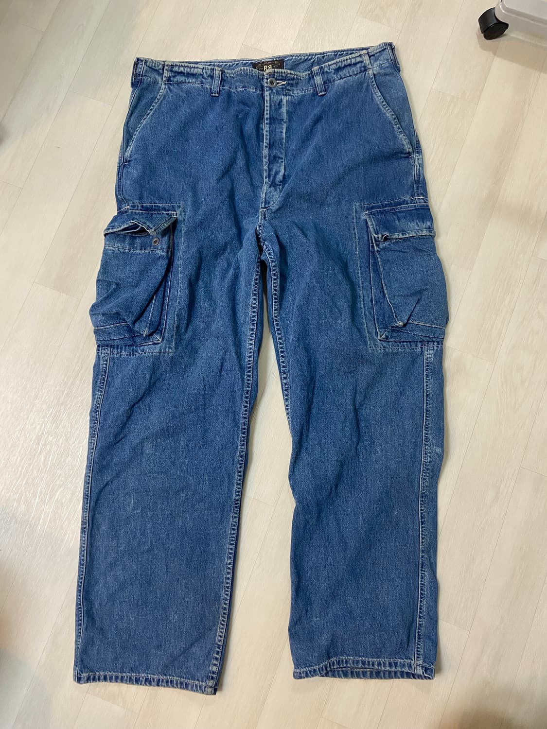 [36x30]90s RRL 데님 카고 팬츠 상품이미지1