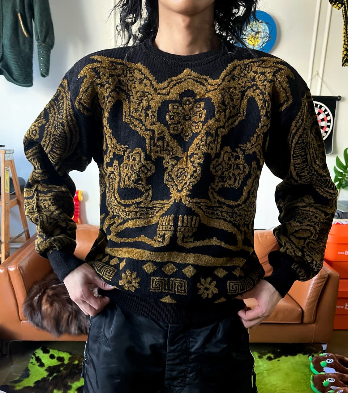 1980-90s Modigliani Italy Anticque Knit 상품이미지2