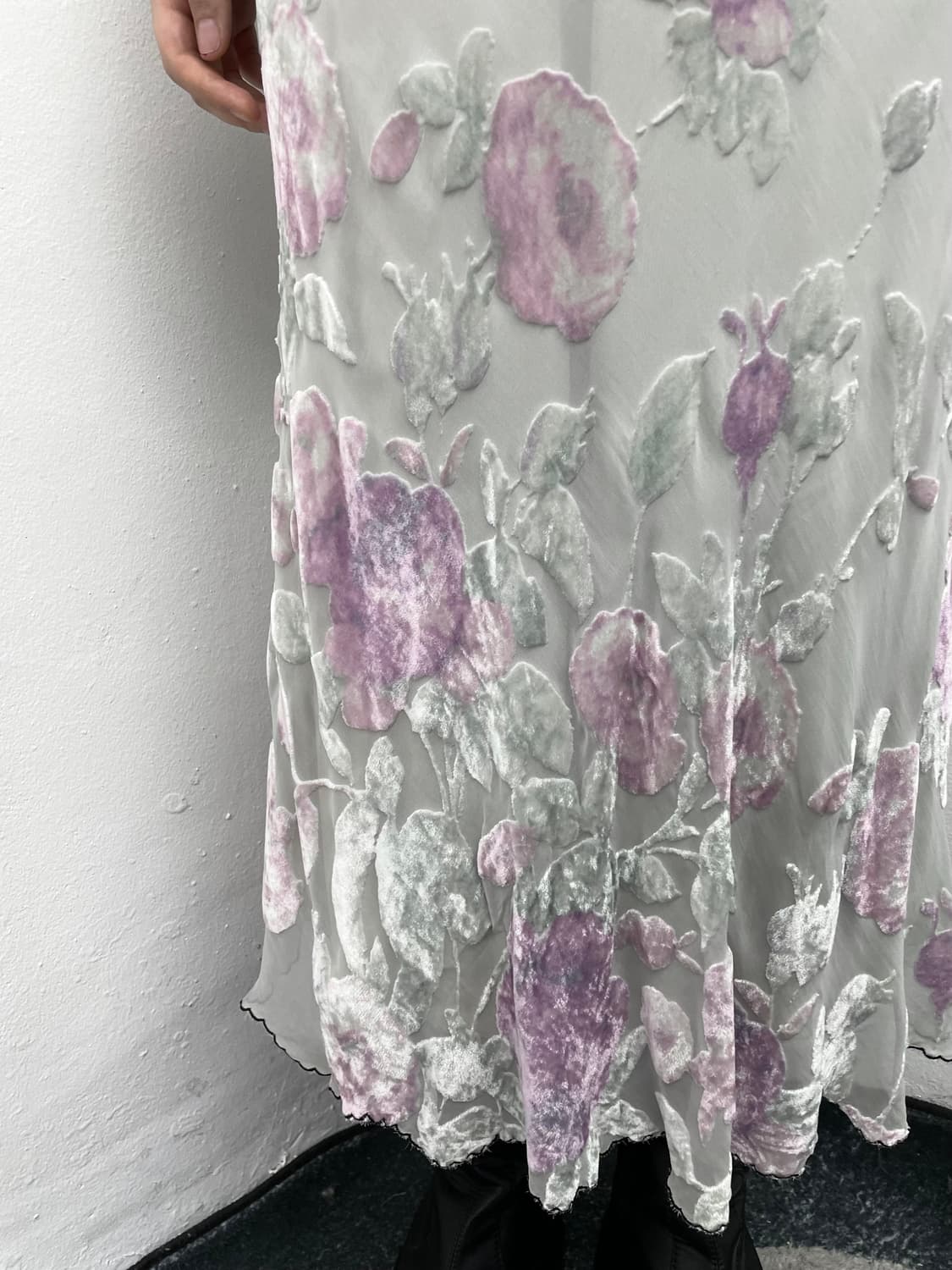 안나모리나리 페어리 실크 플로럴 스커트 *레어 상품이미지8