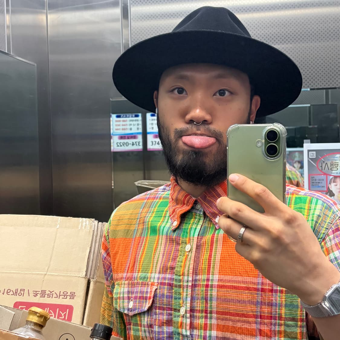 엔지니어드 가먼츠 워크 체크셔츠 M 상품이미지5