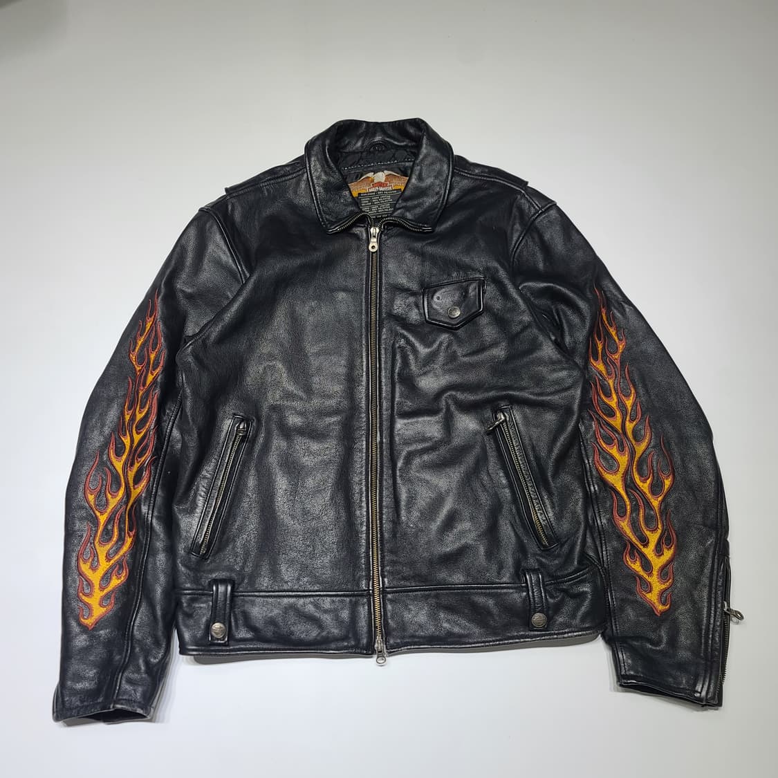 할리데이비슨 플레임 레더자켓[L] 상품이미지2