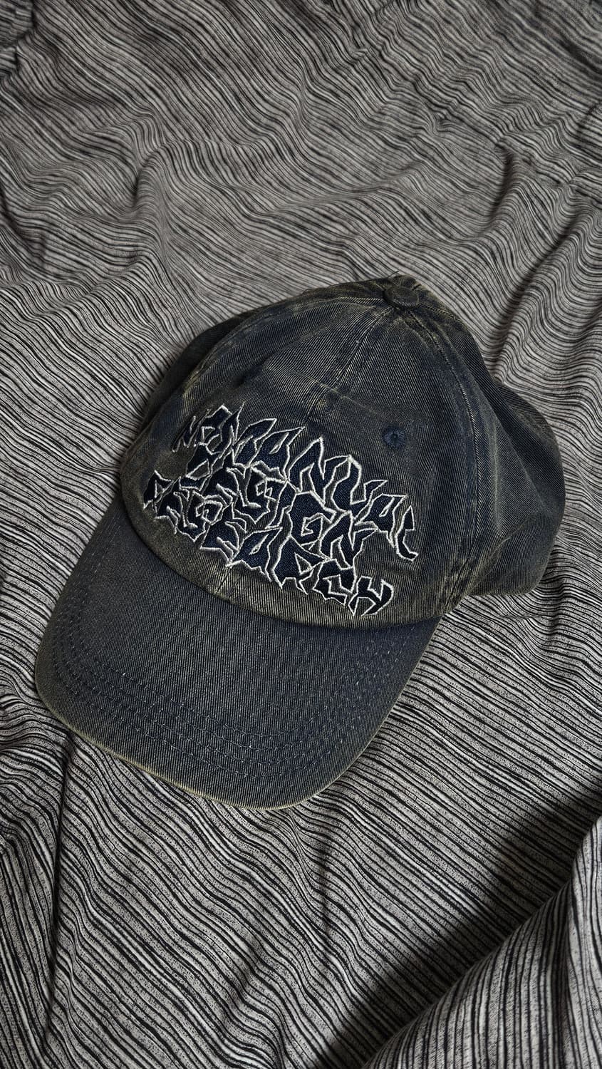 노매뉴얼 M.S.L BALL CAP - WASHED BLACK 상품이미지2