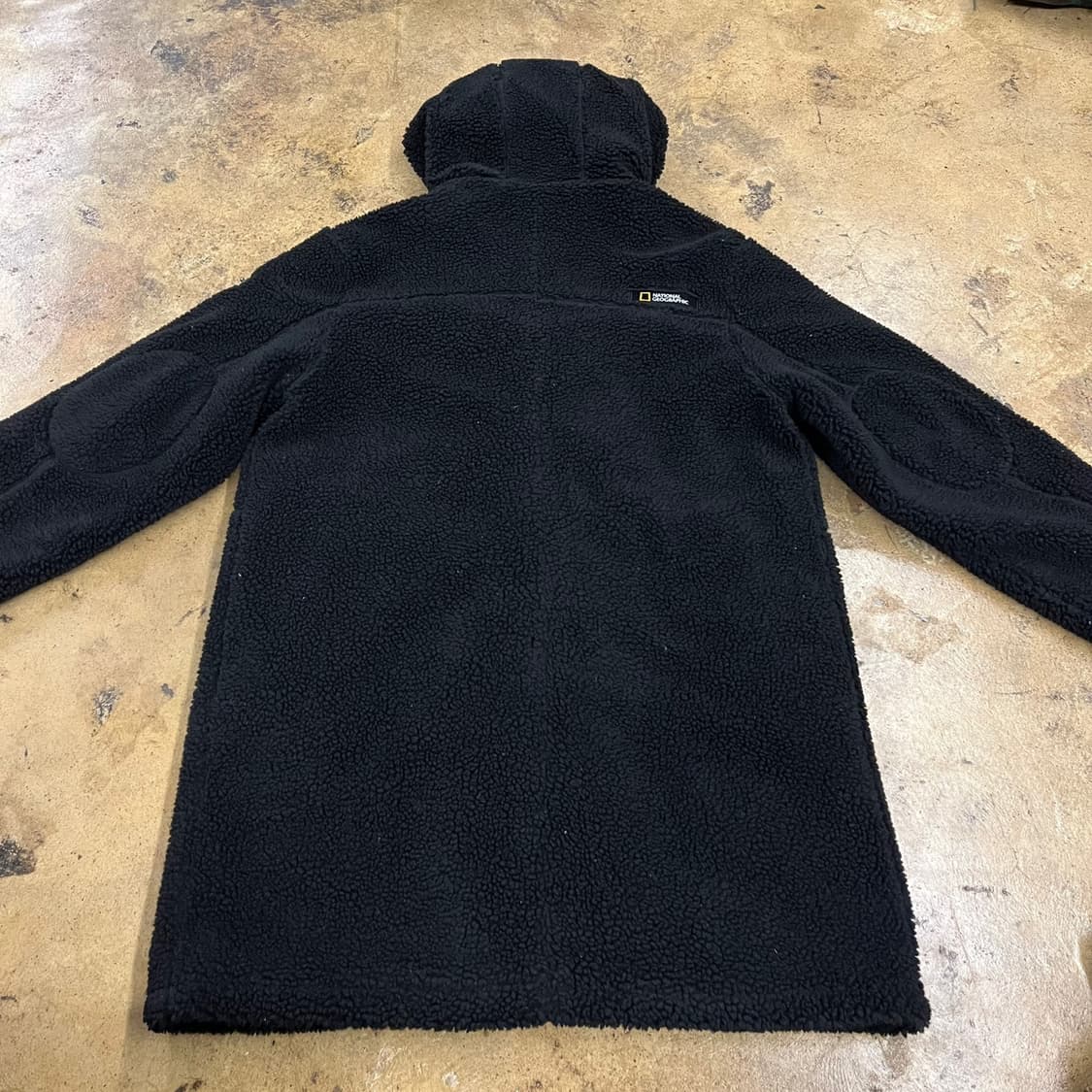 [정품/XL] 내셔널지오그래픽 검정색 뽀글이 후리스 후드집업 b18 상품이미지4