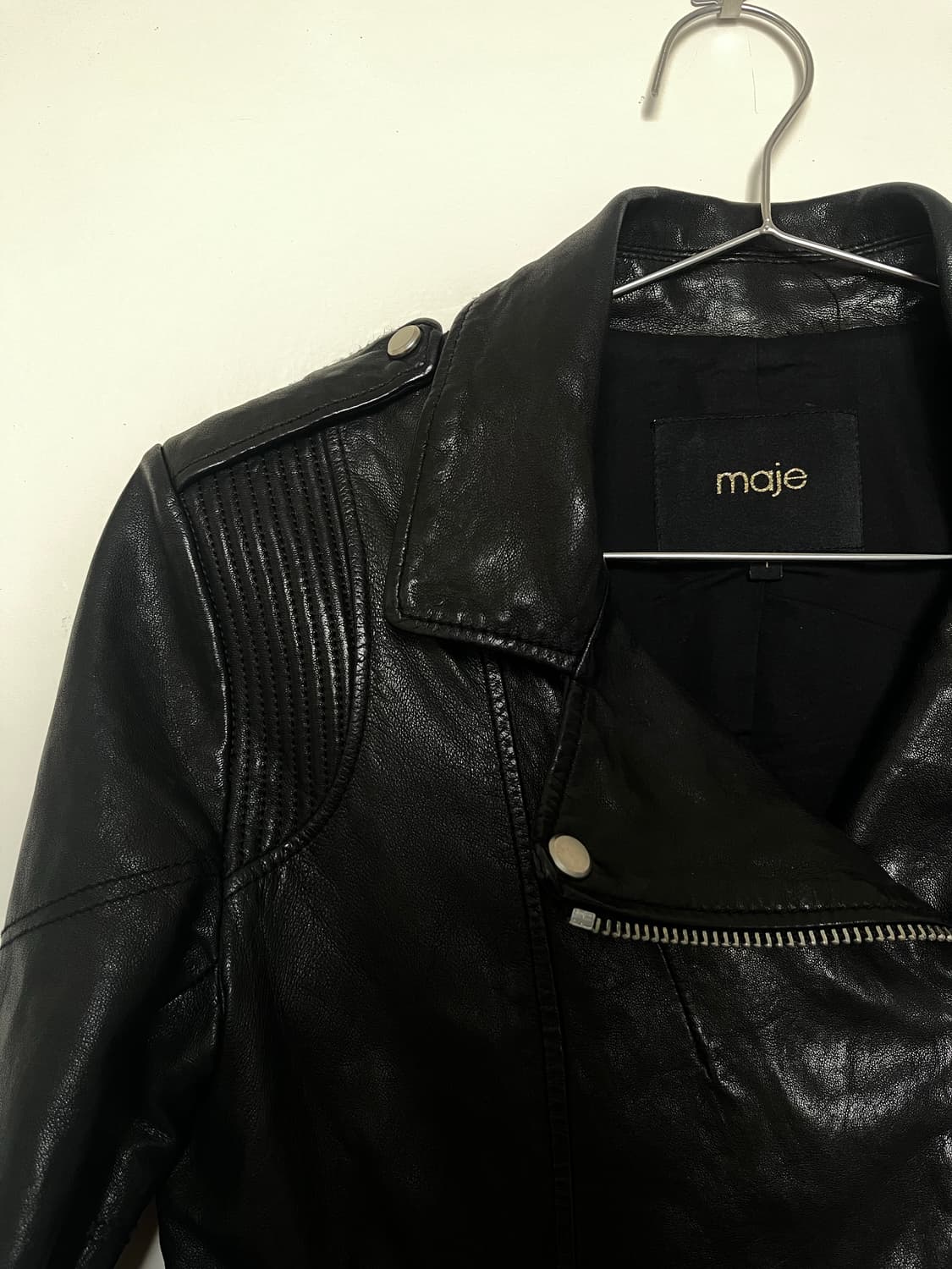 Maje 레더 자켓 상품이미지3