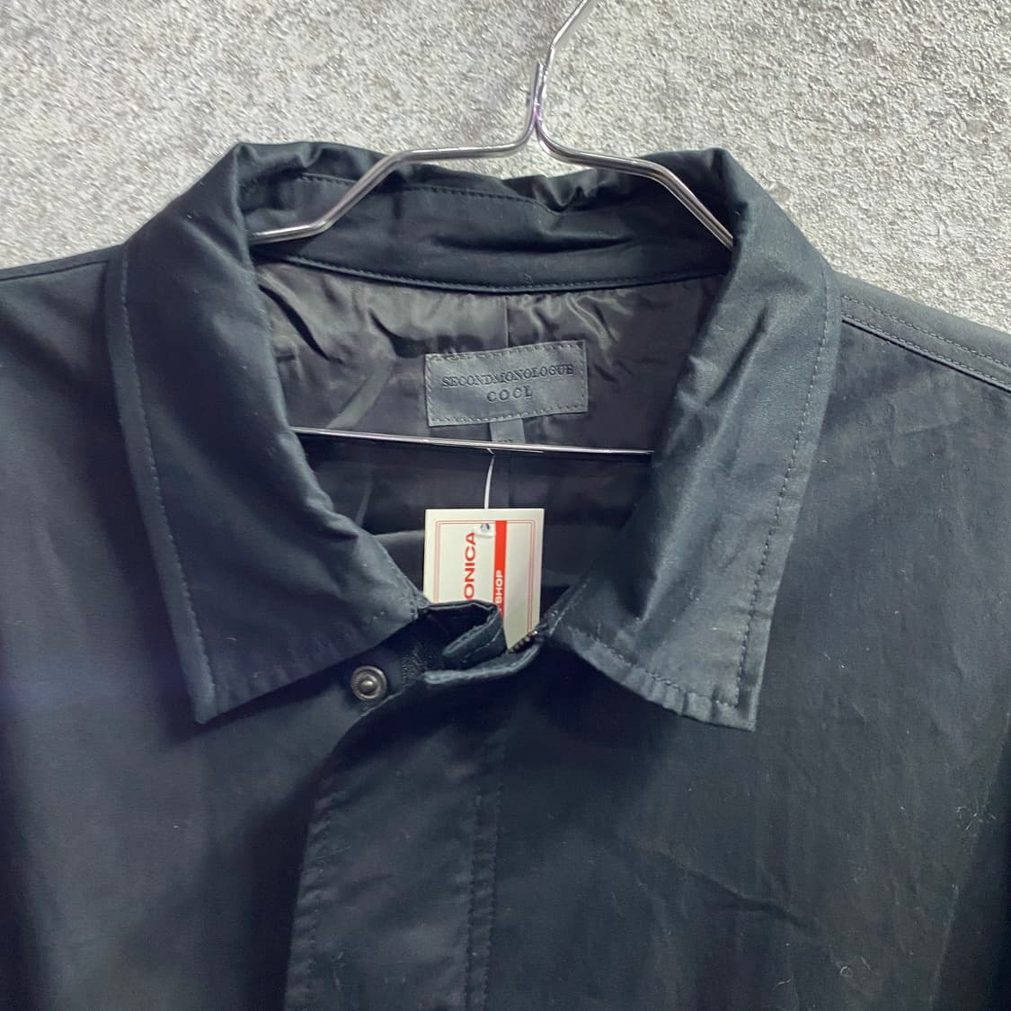 세컨드 모놀로그 블랙 피쉬테일 야상 자켓 B4499 상품이미지3