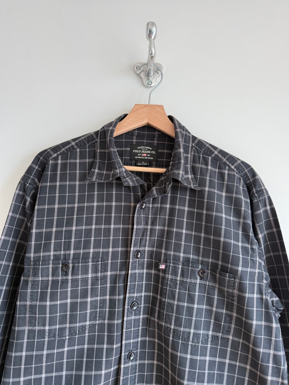 올드 폴로 진스(POLO JEANS) 체크 셔츠(두산) 상품이미지2