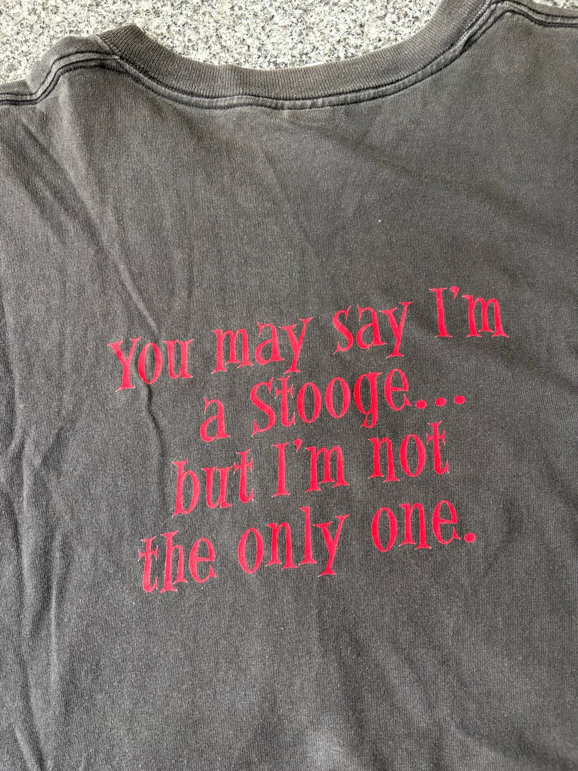 빈티지 NEW YORK CITY 컬리하워드 존레논 패러디 티셔츠 상품이미지6