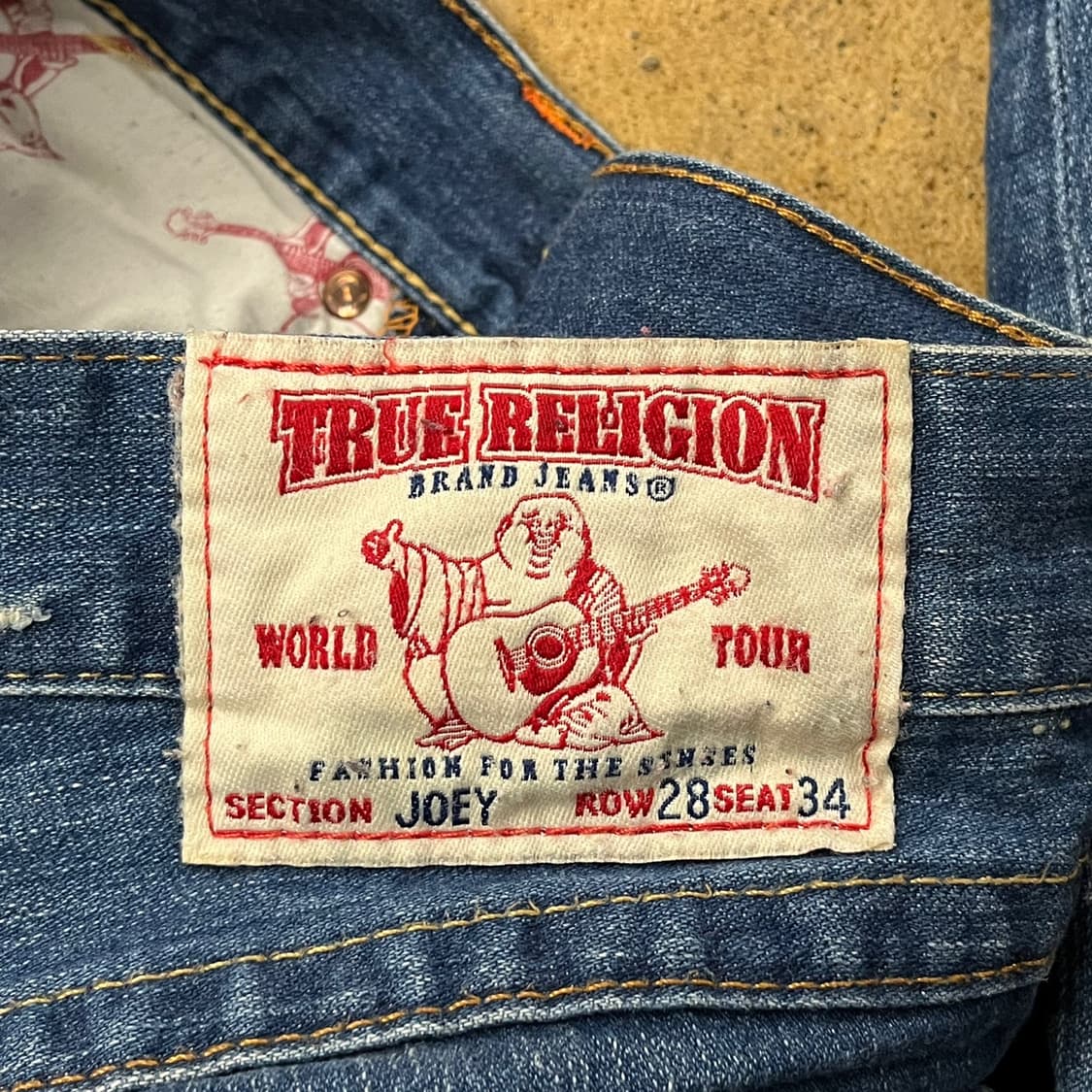 [정품/28] 트루릴리젼 데님 팬츠 청바지 데미지진 b14 상품이미지6