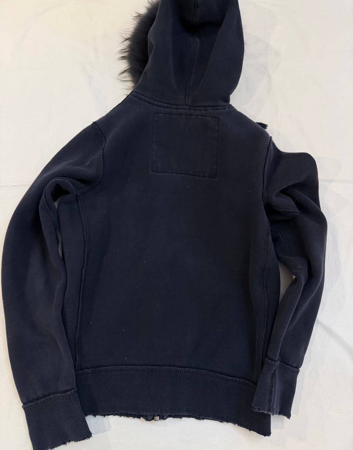 아베크롬비 대장급 울프죠 퍼 후드집업 네이비 상품이미지3