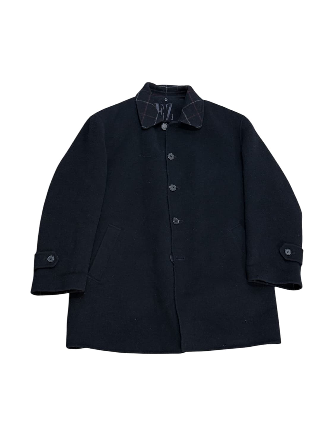 EZ 클래식 빈티지 울 하프 코트 상품이미지1