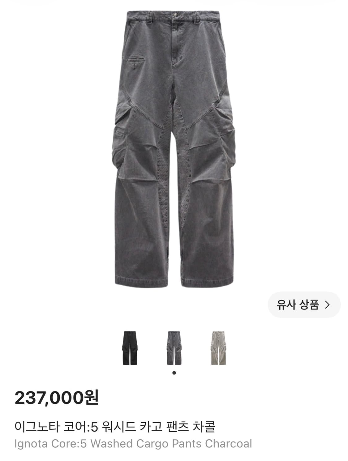 이그노타 코어5 카고팬츠(L) 판매합니다 상품이미지1