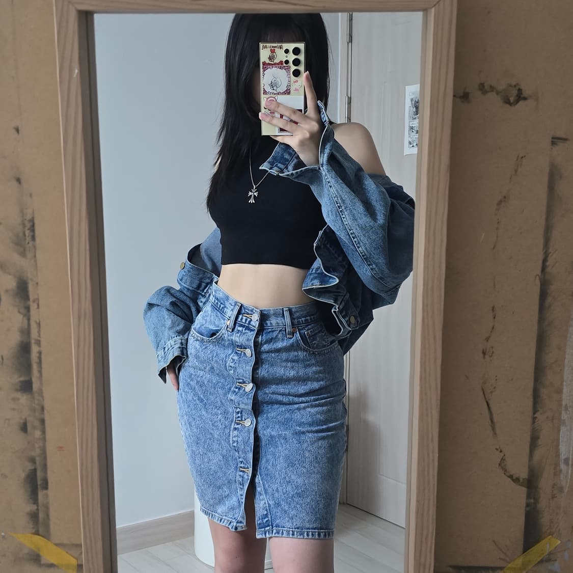 [상태A급] 리바이스 프리미엄 MOM SKIRT (25인치) 상품이미지2