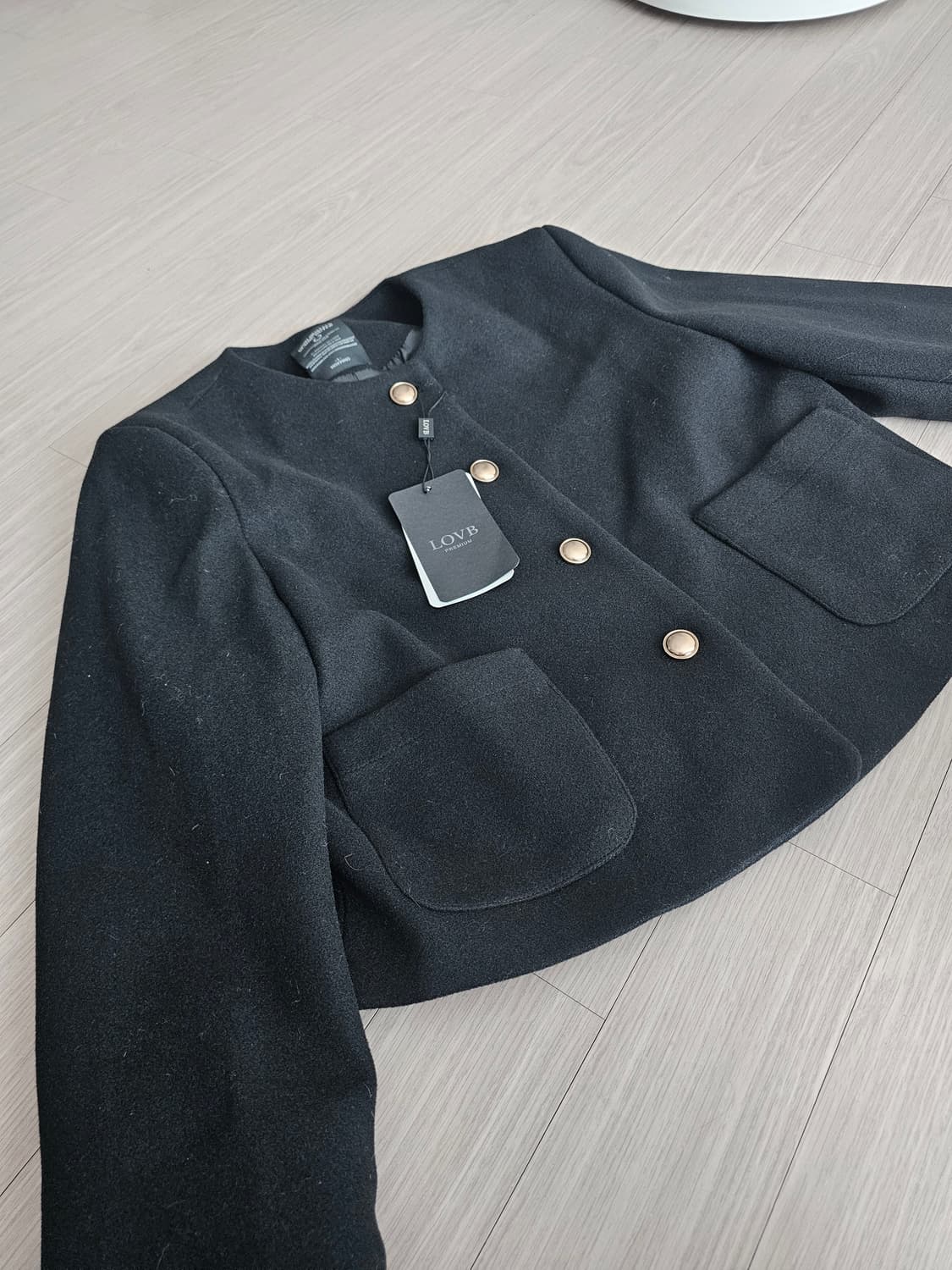LOVB 핫핑 자체제작 브랜드 블랙 울 자켓(새상품) 상품이미지5