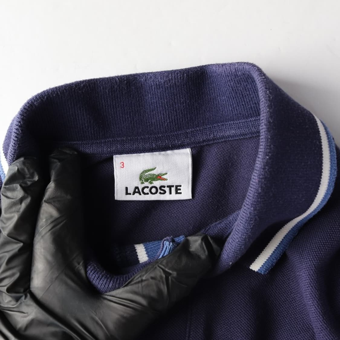 라코스테 배색 팁핑 슬림핏 피케 카라티 3 상품이미지5