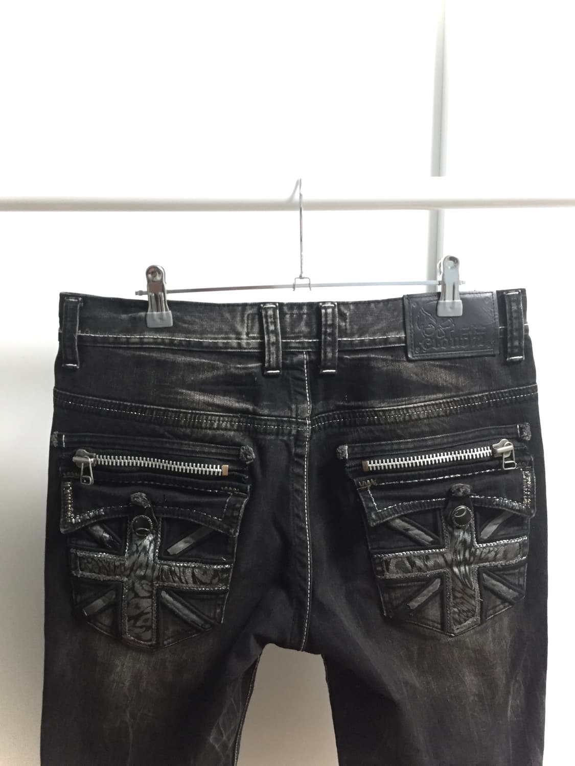 Flag ➕ Punk midi Capri Pants 십자가 펑크 팬츠 상품이미지3