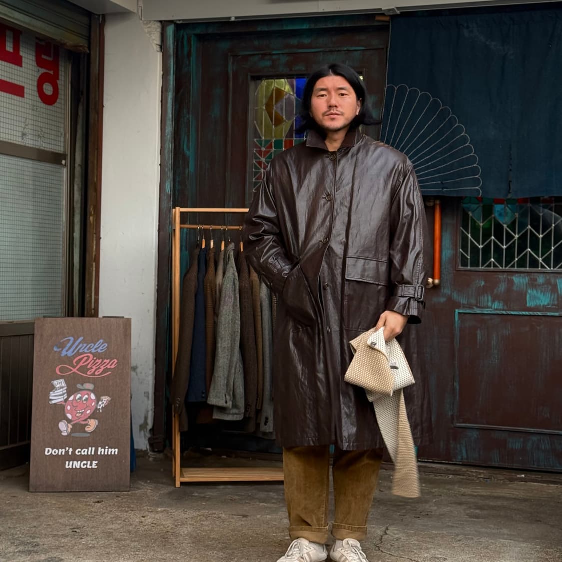 스튜디오 톰보이 PU 레더 싱글코트 F 상품이미지8