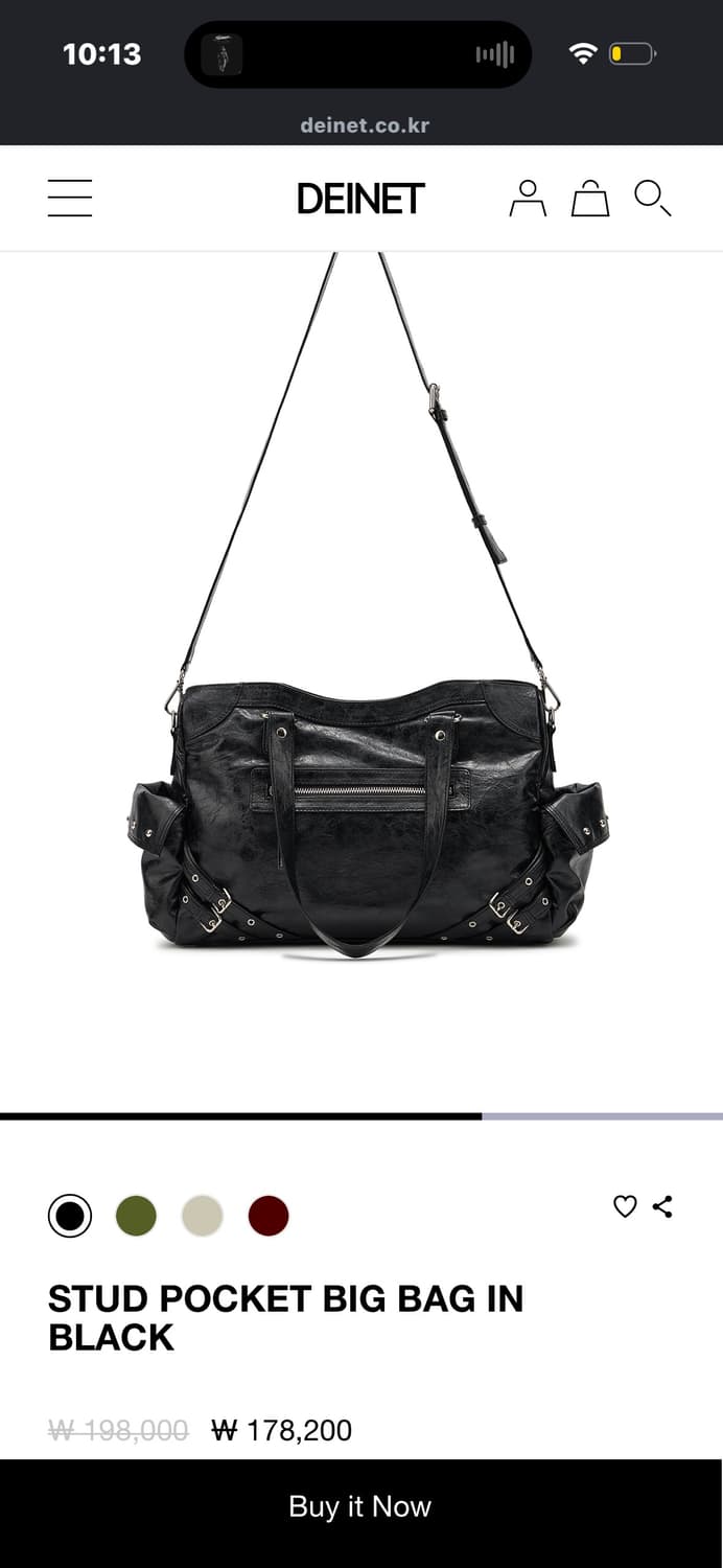 Deinet 다이닛 스터드 포켓 숄더백 상품이미지2