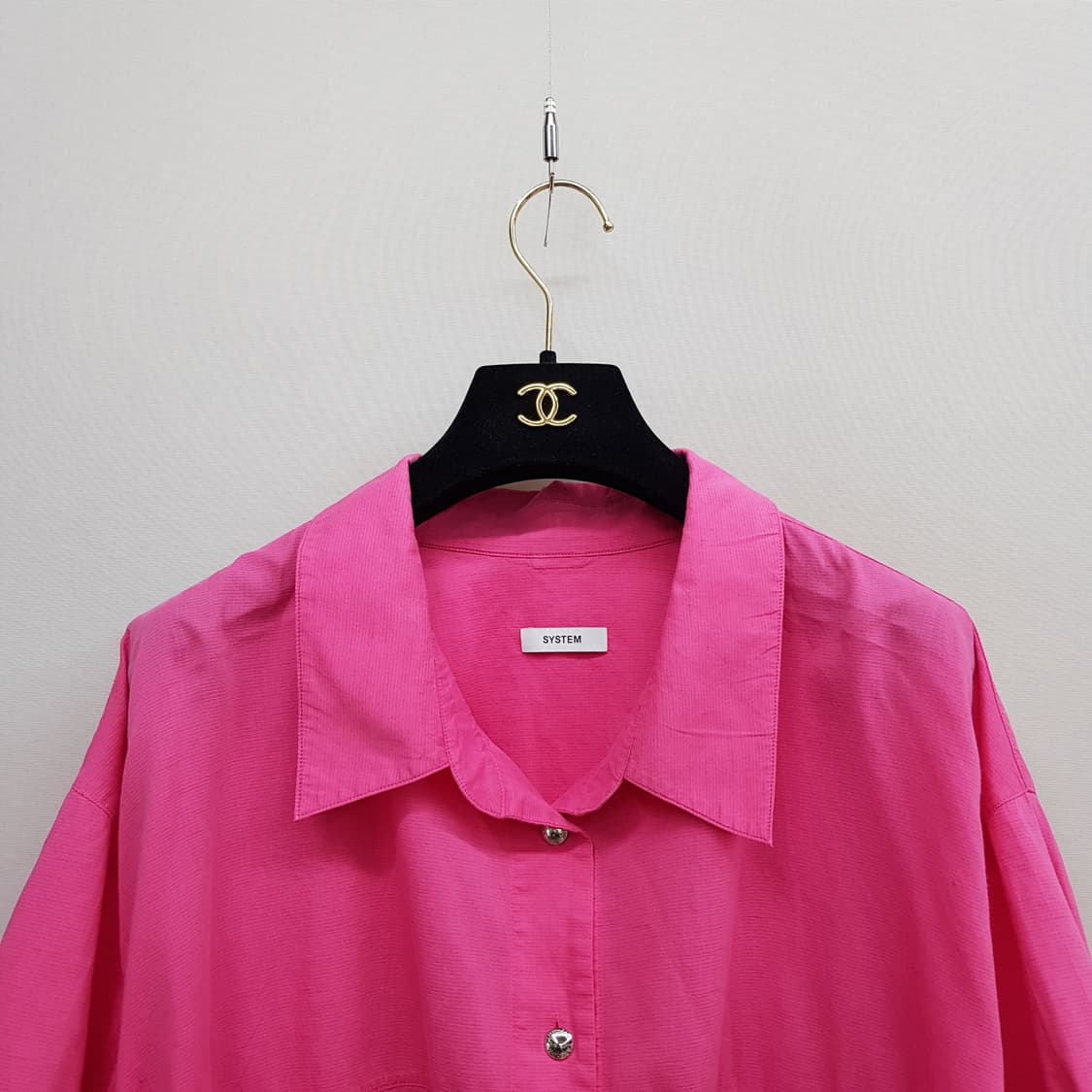 한섬 시스템 2022 오버사이즈 턴업 셔츠 82-94-160사이즈 상품이미지2