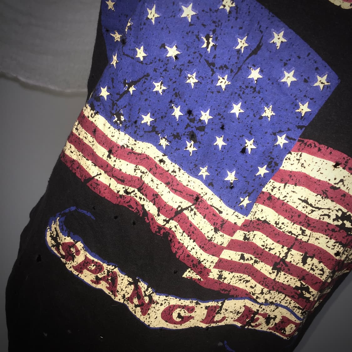American flag punch detail T 상품이미지5