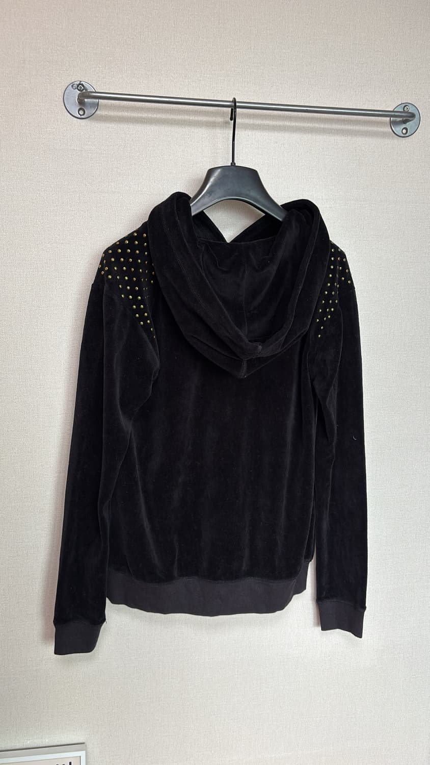 Y2K Velvet Stud Hoodie 상품이미지4