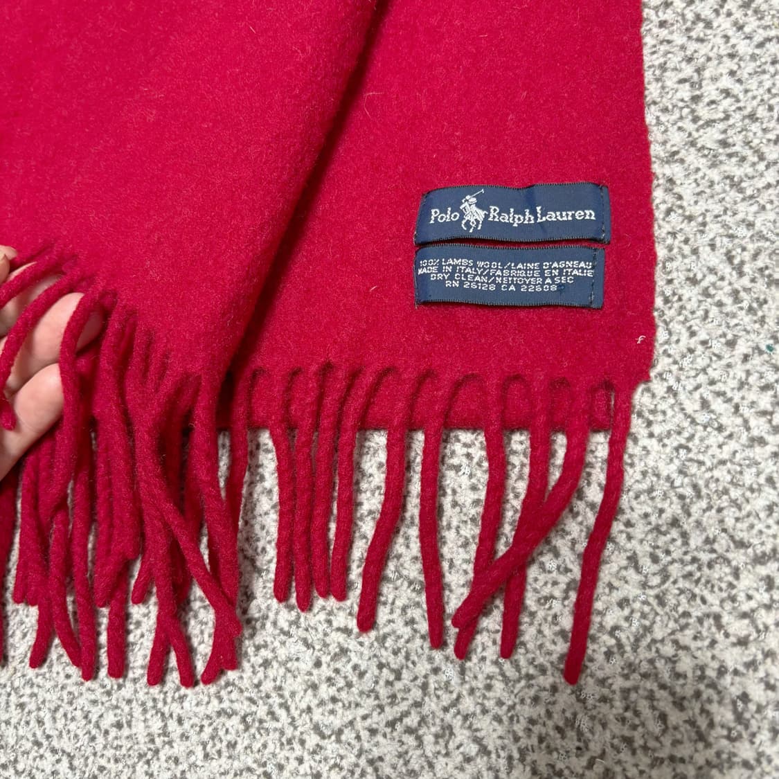 [택포,램스울100] 폴로 랄프로렌 이태리 머플러 목도리 [A+] 상품이미지3