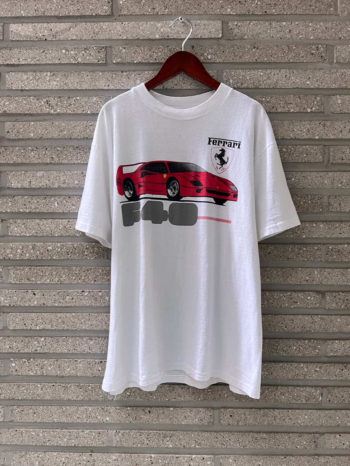 [L]80's Ferrari 페라리 F-40 프린팅 싱글스티치 티셔츠 상품이미지2