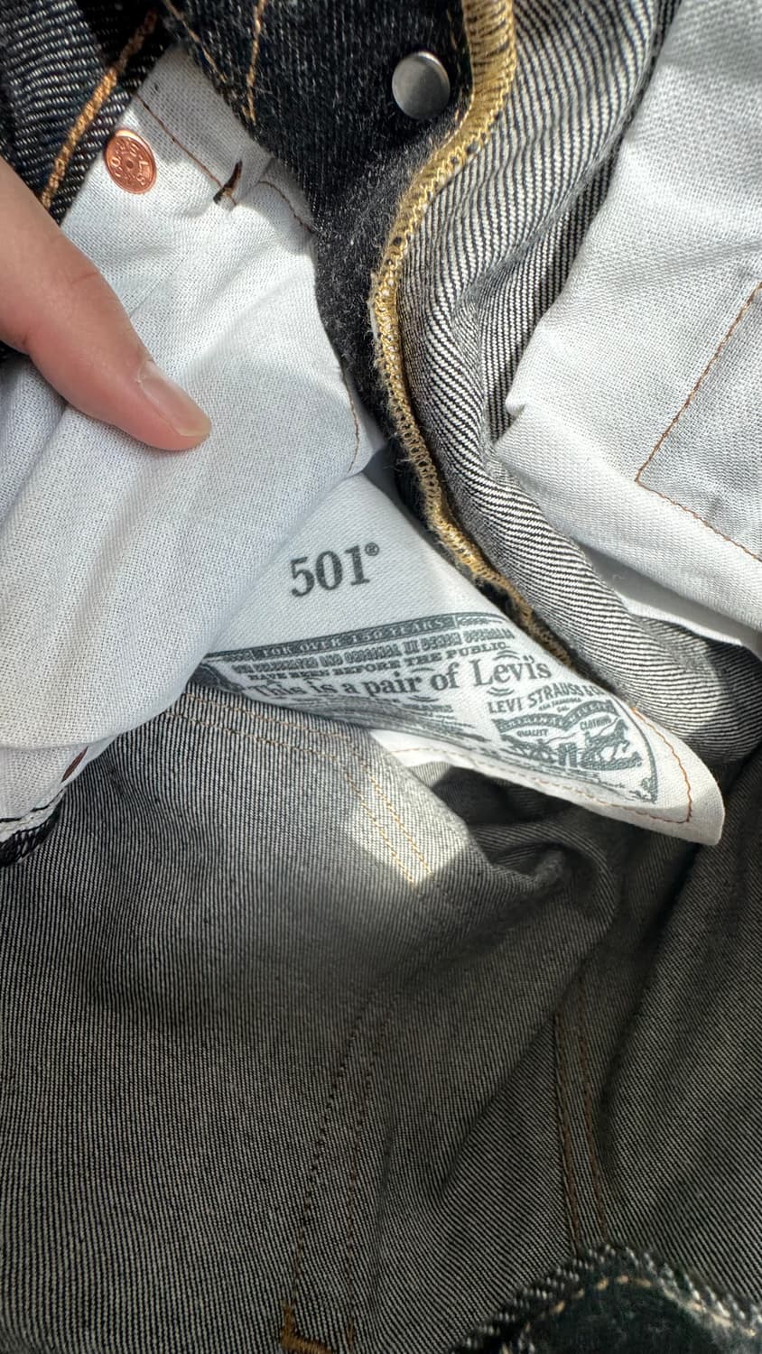 리바이스 501 블랙 w34 L32 판매 상품이미지7