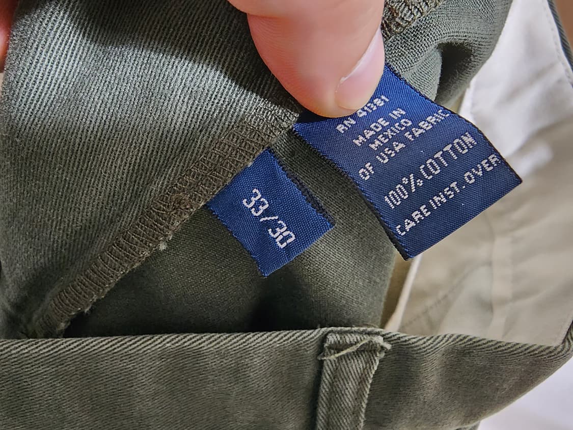 (33)폴로 90s HAMMOND PANT 치노 팬츠 카키 상품이미지5