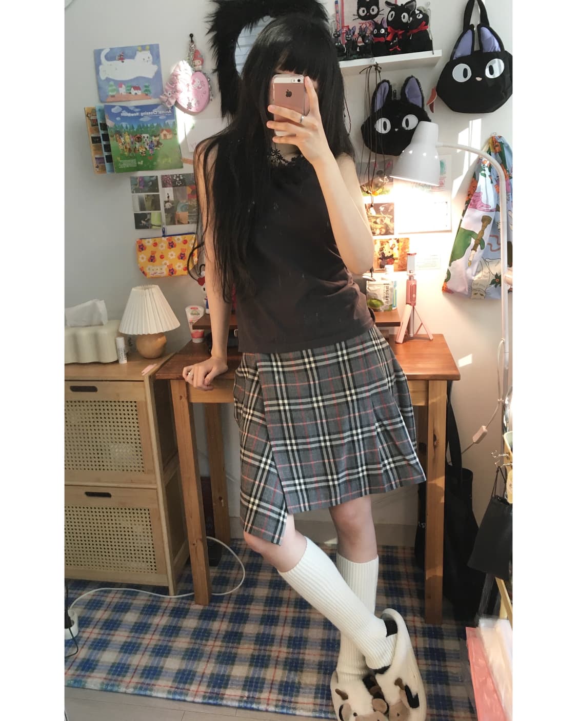 vintage sleeveless top charcoal 상품이미지3