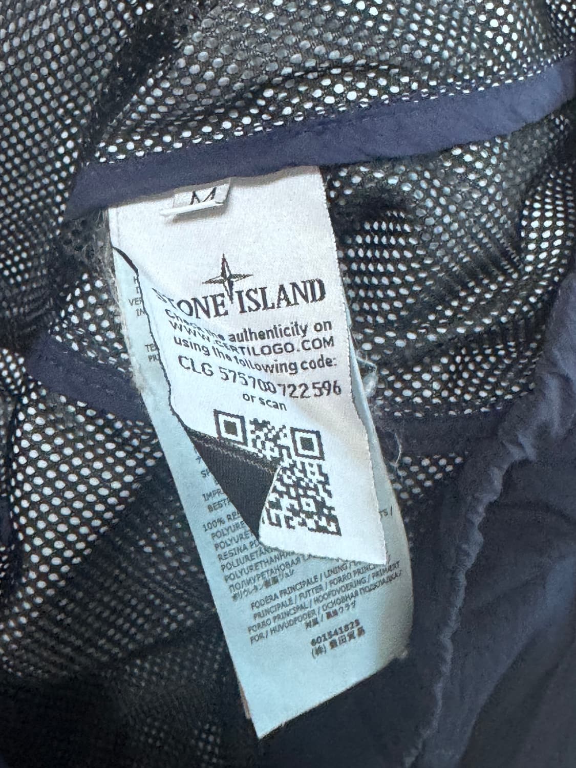 스톤아일랜드 바람막이 네이비 M 상품이미지5