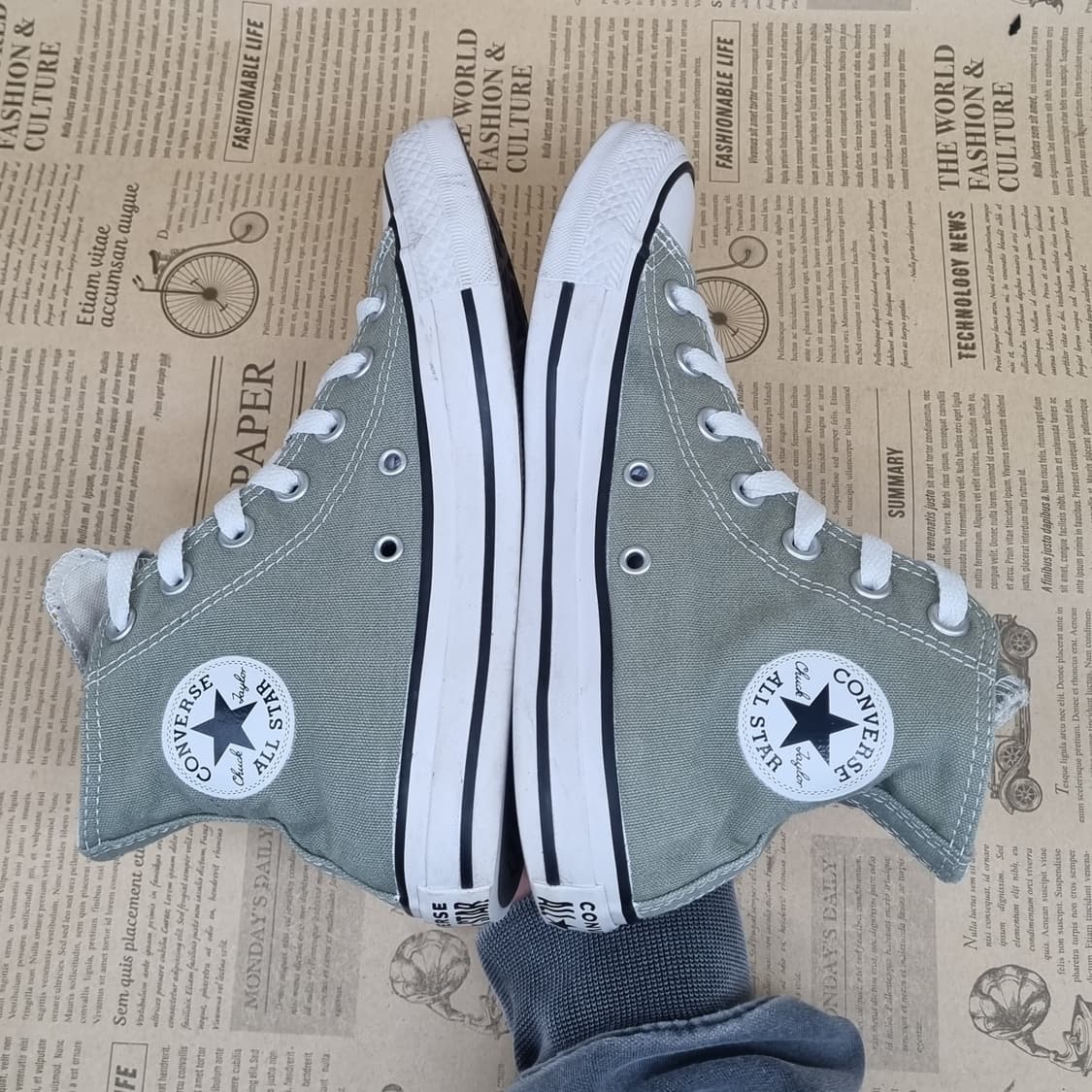 컨버스 척테일러 카키 여성하이탑230 상품이미지5