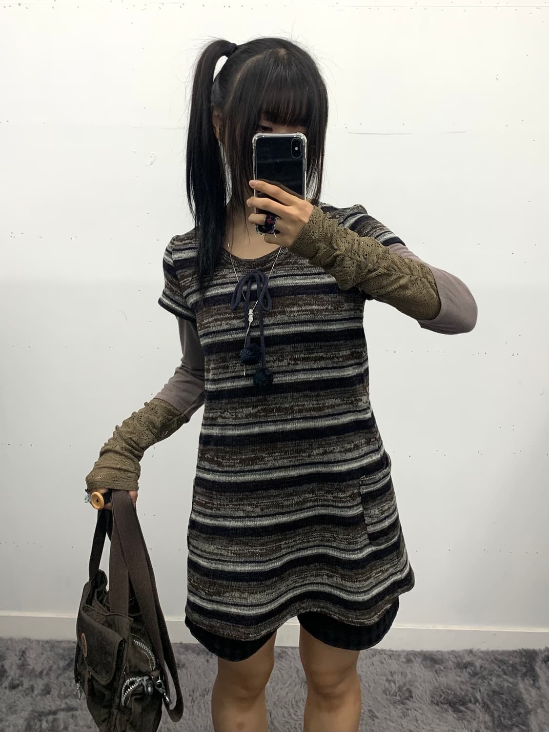 도트 디테일 반바지 상품이미지4
