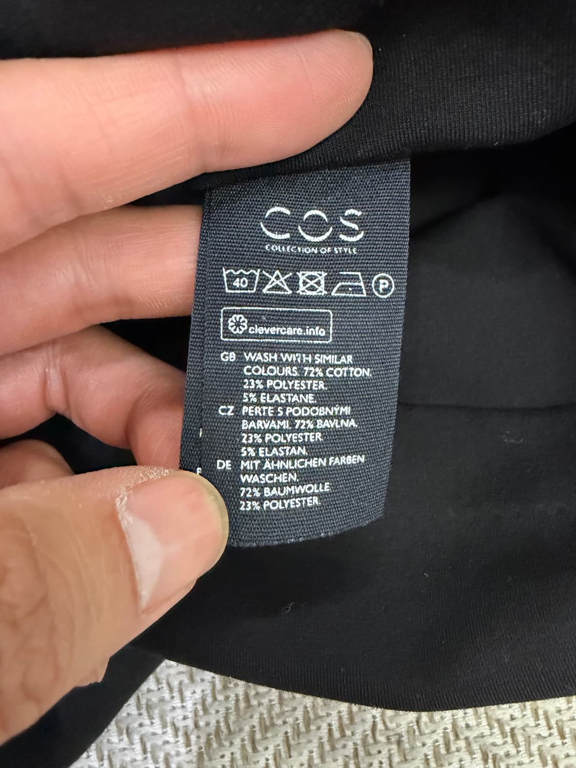 정품) COS 코스 블랙 벨트 점프수트 M 상품이미지8