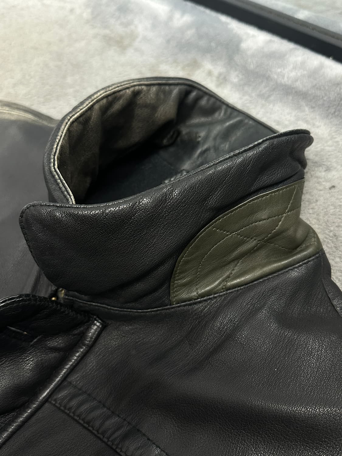 80s HUGO BOSS 레더 카코트 54 상품이미지5