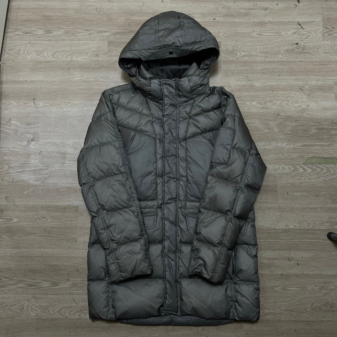 블랙야크 nau 나우 덕다운 후드 롱패딩 점퍼 [그레이지] L/100 상품이미지1