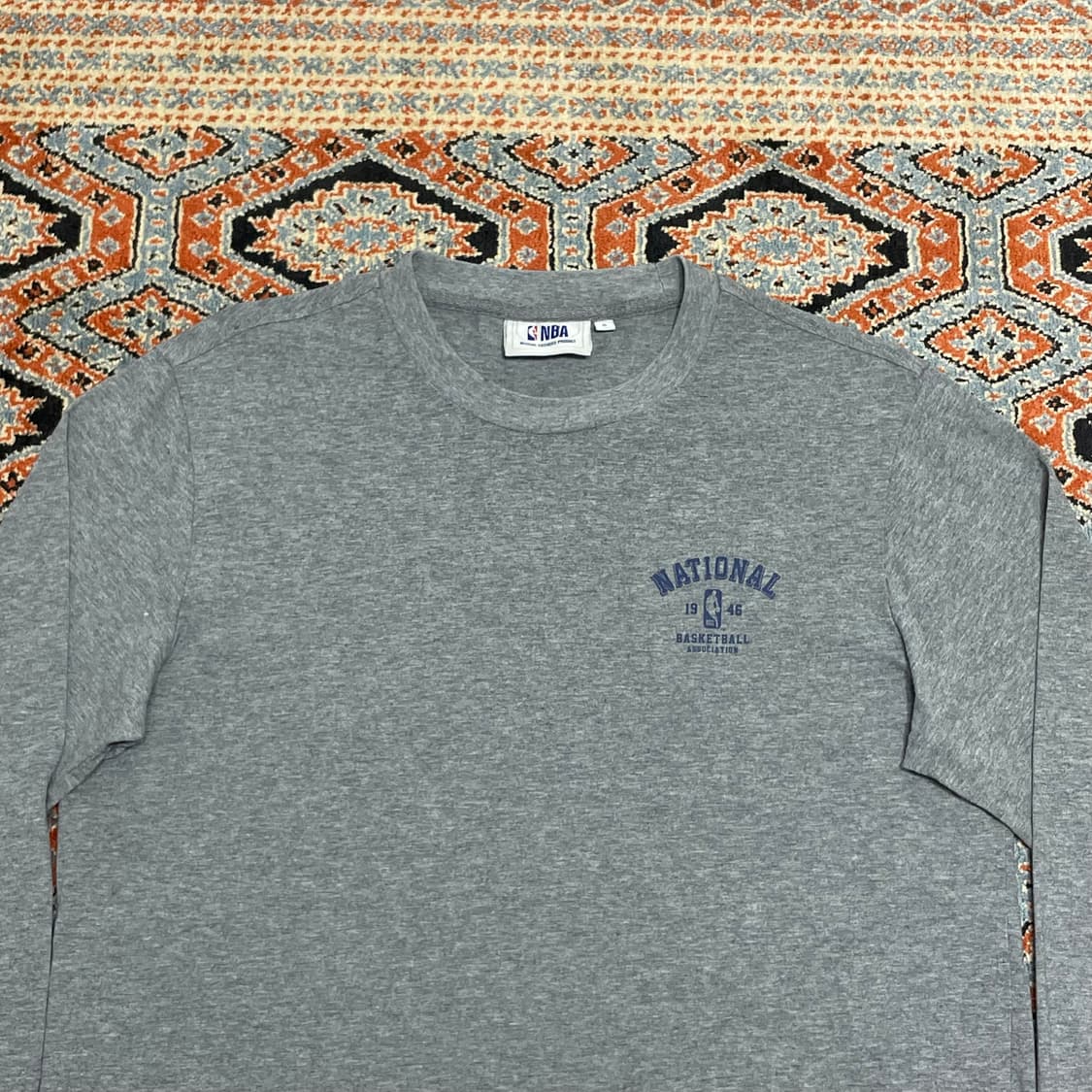 NBA 스몰로고 그레이 긴팔티셔츠 여성S 상품이미지2